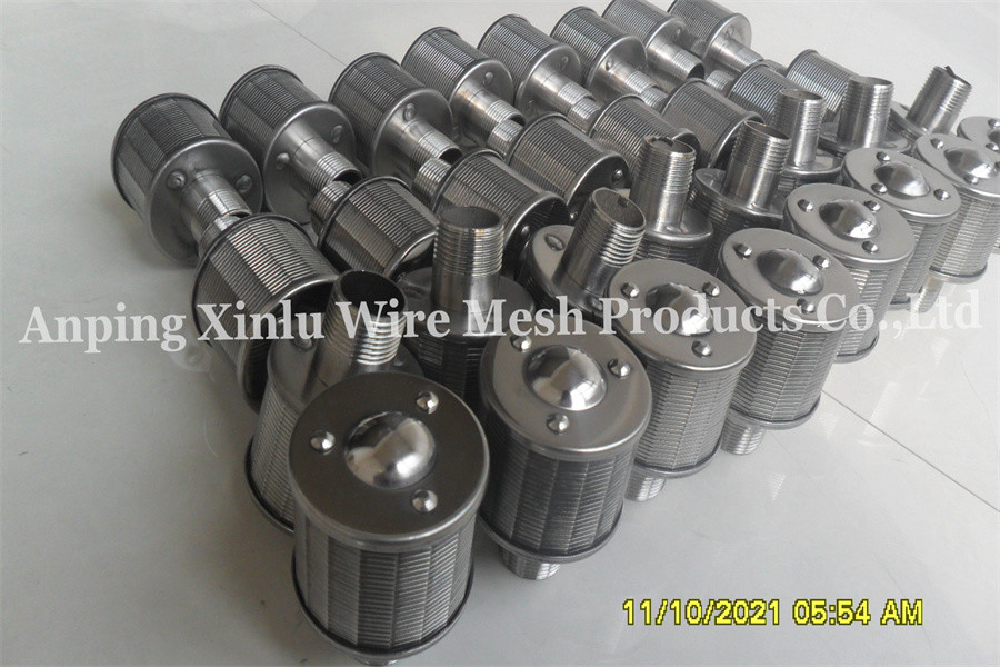 53mm M24 Johnson Wire Strainer Nozzle For An Activated Carbon Filter