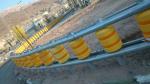 Highway Safety Barrier Crash Rolling Guardrail EVA Roller Barrier 0.7m