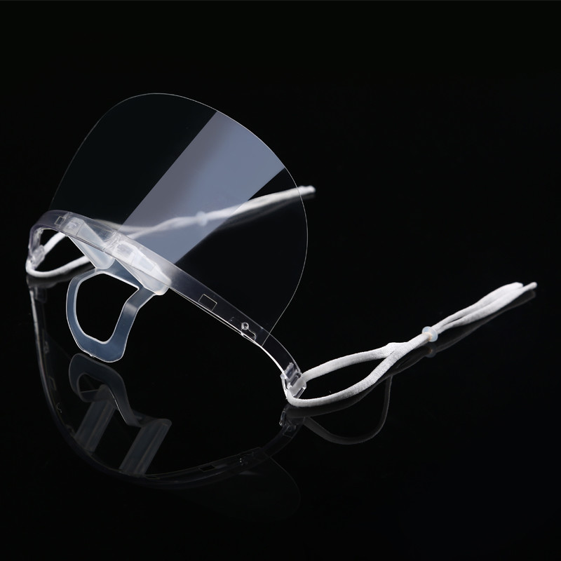 Clear ABS PET Hygiene Face Mask For Reception Staff
