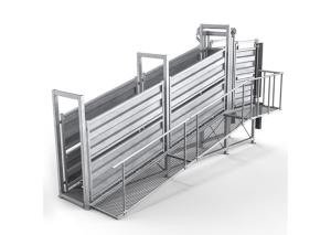 Quality Portable Cattle Loading Ramp Non Slip Walkway Anti Corrosion Finish wholesale