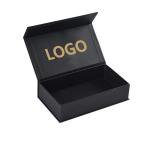 Custom Packaging Printing Box Cardboard Black Paper Magnet Gift Box Packaging