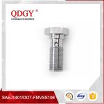qdgy steel material chromed plated coating 10MM (3/8) BANJO BOLT - 35 degree