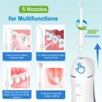 Customizable 300ml IPX7 Electric Water Flosser for Tooth Cleansing and Whitening