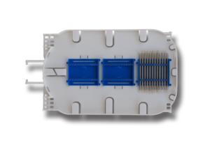 Quality ABS PP Fiber Optic Splice Tray / ftth 24 splice tary 60mm 0.01dbm wholesale