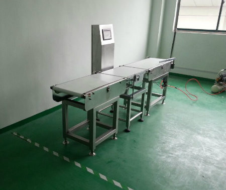 High Speed Auto Conveyor Check Weigher for Weight Less 5000g products weight sorting process