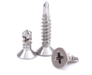 Quality 410 Stainless Steel Phillips Drive Countersunk Head Drilling Tapping Screws wholesale