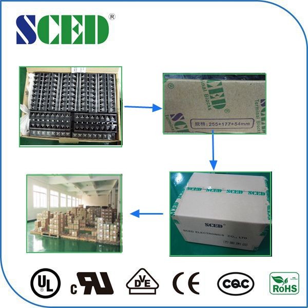 2-22 Poles Electric Barrier Terminal Block Connector 300 Volt