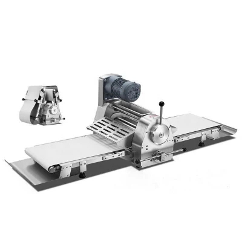 Stand Type Roller Length 520mm SS Croissant Dough Sheeter Machine 0.4KW