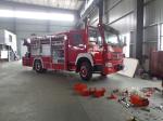 Rescue Fire Brigade Truck Howo 4 X 2 Emergency Fire Fighting Truck With 5 Tons