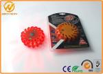 Round Flashing Magentic ED Flare Traffic Warning Lights With Compression