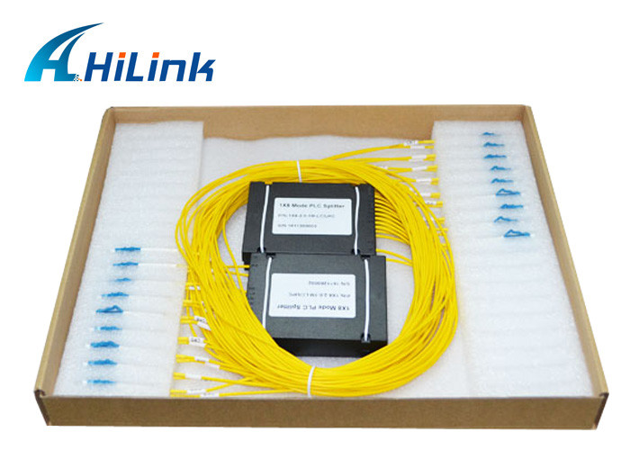 Passive Network Mini Steel pipe SC/APC FTTH 1x8 PLC Splitter FBT Coupler