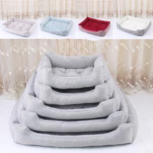 Quality Rectangle Polyester Removable XL Dog Bed Plush Pet Beds wholesale