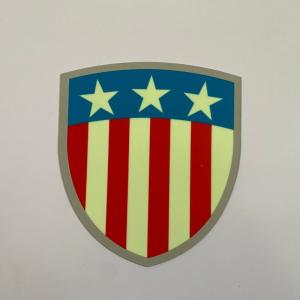 Quality Shield Shape Photoluminescent Signage Glowing Time Over 8 Hours wholesale