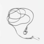 Love Pearl Silver Plated Copper Chain for DIY Jewelry Necklace Accessories