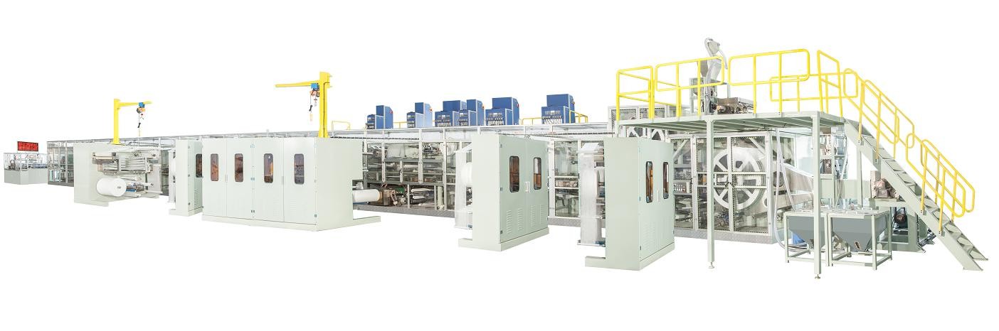 ISO9001 Mitsubishi System 300PPM Diaper Manufacturing Plant