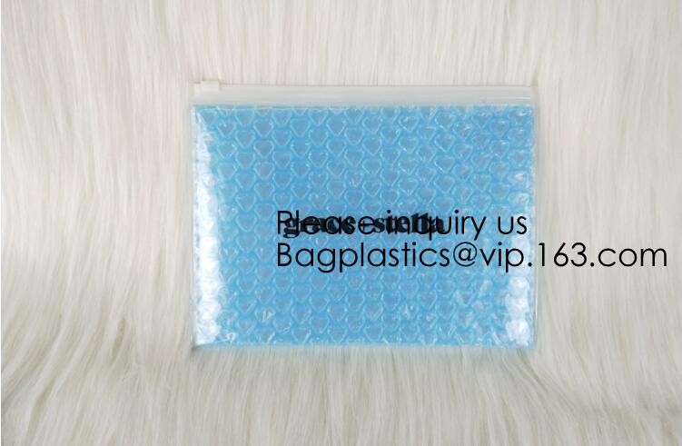 Colored PVC Film Bubble Bag/Special PVC k Bubble Bag/New Material Bubble Mailer With Zipper, bagease, bagplastics
