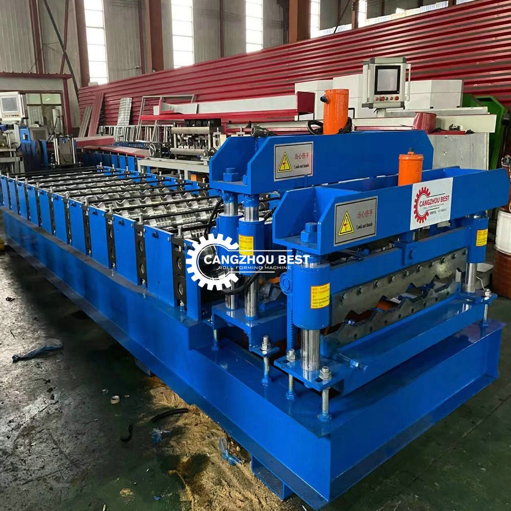 Glazed Tile Panel 3kw 0.3mm Techo Tile Roof Sheet Making Machine