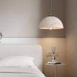 Nordic Simple Wabi-Sabi Style Led Droplights Living Room Bedroom Dome Pendant