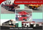 20-40ft used container chassis, 60Tons flatbed container semi trailer