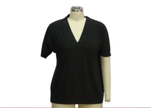 Quality 90% Polyester 10% Spandex Casual Ladies Wear Short Sleeve Summer Blouses wholesale