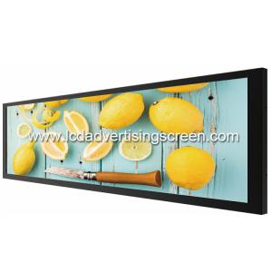 Quality Commercial Ultra Stretched Bar LCD Display 36.6'' Tempered Glass Material wholesale
