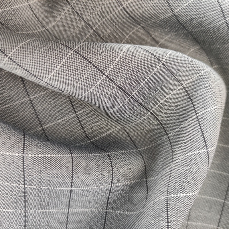 Fashion design 100% polyester fabric check Cationic plain fabric