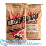 Charcoal Briquettes, BBQ Kraft Paper Charcoal Bag, Grill Packing Bag, Size 3kg