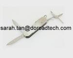 Multifunctional Knife Shaped Metal Twister USB Flash Drive Real Capacity