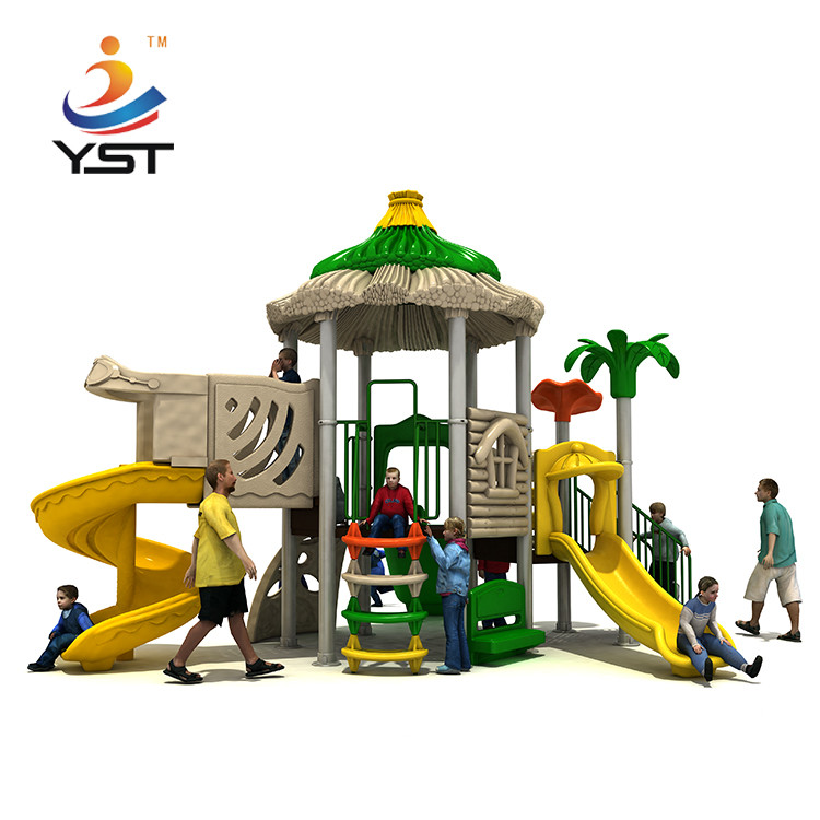 Large UV Resistance LLDPE Outdoor Plastic Slide 1600mm Falling Height For Kids
