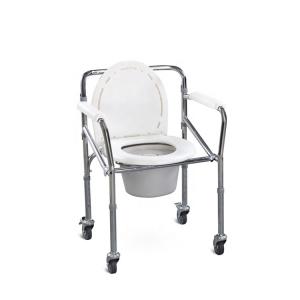 Quality Lightweight Commode Toilet Chair , Showercollapsible Commode Chair For Elderly People wholesale