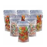 Matte Black Child Proof Aluminum Foil Mylar Zipper Bags