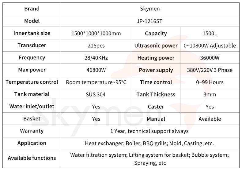 1700 Gallon 28KHz Ultrasonic Washing Machine For Coal Fired Boiler