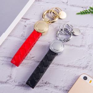Quality Mens PU Leather Key Holder Braided for Religious Gifts wholesale