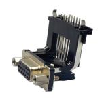 Elevated 15Pin DB 15 Connector Dsub15 Bent Female Head Vinyl Perforated For PCB