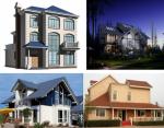 Three Rooms Simple Residential House , H Section Steel Small Prefab Cottages
