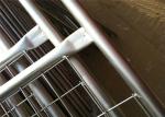Hot Dipped Galvanized Construction Fencing , Chain Link Fence Construction