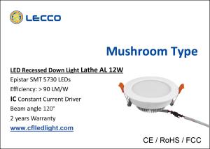 Quality High Efficiency SMD 5730 LED Recessed Downlight For Bathroom / Office CRI &gt; 80 wholesale