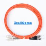 Multimode Fiber Optic Patch Cord , Fiber Optic Patch Cable ST SC High Stability