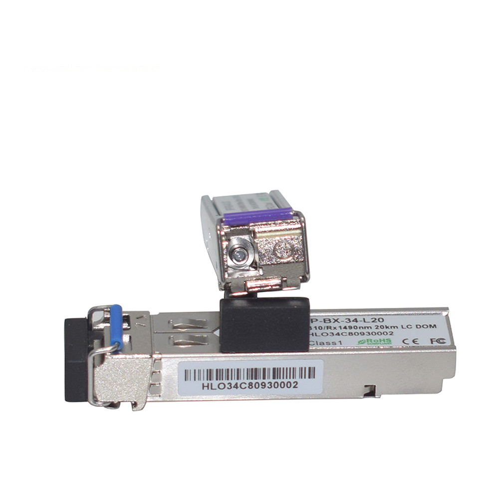 For long reach up to 140KM BIDI SFP Modules Tx1490 / Rx1550nm Wavelength High Performance