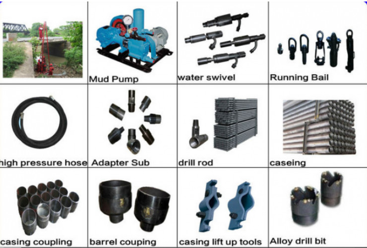 7.5kw St 50 Exploration Drilling Rig Rotary Portable Borehole 0-50m/H Drilling Speed