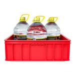 Convenient Turnover Bins Milk Crate for Heavy Duty 490*355*164mm Plastic Beer