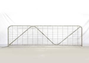 Quality Anti Crrosion Steel Field Gates , Welded Wire Mesh Steel Farm Fence Gate wholesale
