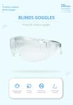 Anti Splash Safety Medical Protective Goggle 38g Breathable