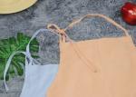 Soft Cotton Linen Kitchen Cooking Apron With Adjustable Hang Neck Strap