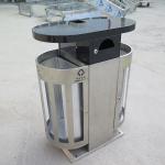 40L dual Steel Outdoor Trash Can