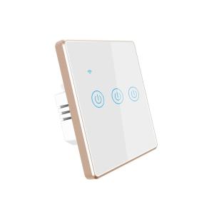 Quality 3 Gang EU UK Standard Tuya Smart Switch Light Electric Switch WiFi Smart Home Voice Control wholesale