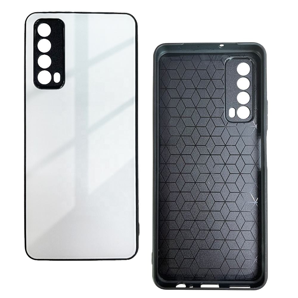 2D Sublimation Glass Phone Case For Huawei Y7A Back Phone Cover For Sublimation Printing
