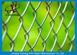 Dark Green Chain Link Fence Anti-Ultraviolet Radiation For Football Ground