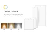 24W 36W 72W Smart Square Panel Led Ceiling Lights Slim Design DLC Approved