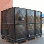Anti Corrosion Modular Water Tank , 2 - 4 Mm Enamel Bolted Steel Storage Tanks